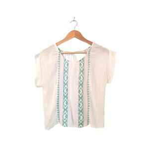 LA Hearts Embroidered Crop Top - Size S